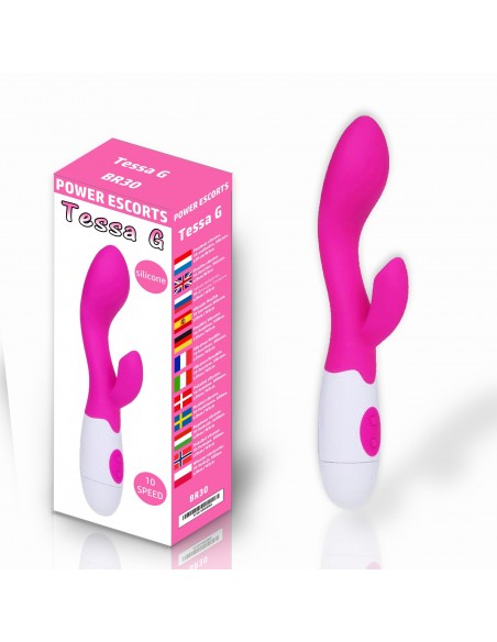 Masażer z króliczkiem Tessa  - Wibratory Króliczki - 2