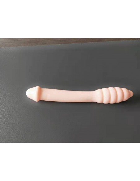 Dildo podwójne Rocket Dong 20 cm flesh - Dilda podwójne - 5