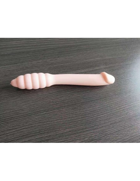 Dildo podwójne Rocket Dong 20 cm flesh - Dilda podwójne - 6