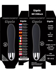 Wibrator Gigolo Usb Black - Wibratory Klasyczne - 1 2