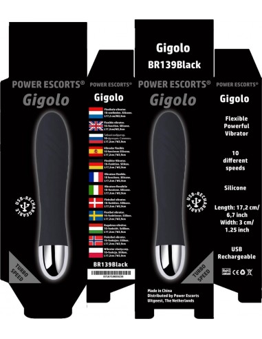 Wibrator Gigolo Usb Black - Wibratory Klasyczne - 2