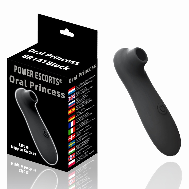 Wibrator ciśnieniowy Oral Princess Black 16,5 cm - 2
