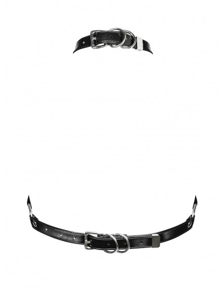 Uprząż Erotyczna Wyzywająca A740 Uprząż Czarna  - Chokery i uprzęże - 6