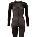 Bodystocking Catsuit With Lace Collar M/L - 3