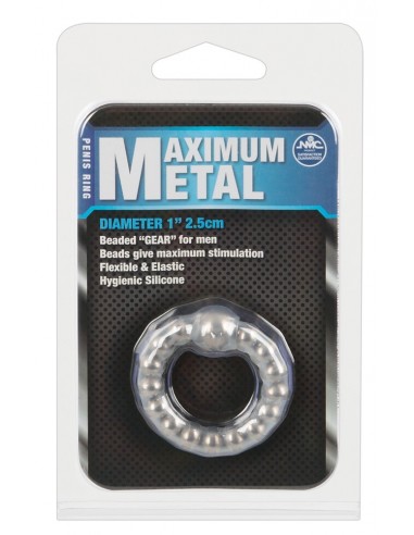 Pierścień erekcyjny Maximum Metal Ring - Pierścienie erekcyjne niewibrujące - 2