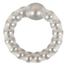 Pierścień na penisa Maximum Metal Ring z masującymi metalowymi kulkami, rozciągliwy, średnica 2,5 cm - 3