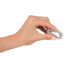 Pierścień na penisa Maximum Metal Ring z masującymi metalowymi kulkami, rozciągliwy, średnica 2,5 cm - 1