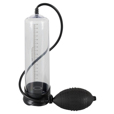Pompka próżniowa do prącia MB Professionals Power Pump z manualną pompą, zaworem spustowym i skalą pomiarową 25 cm - 1