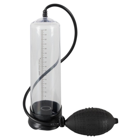 Pompka próżniowa do prącia MB Professionals Power Pump z manualną pompą, zaworem spustowym i skalą pomiarową 25 cm - 1