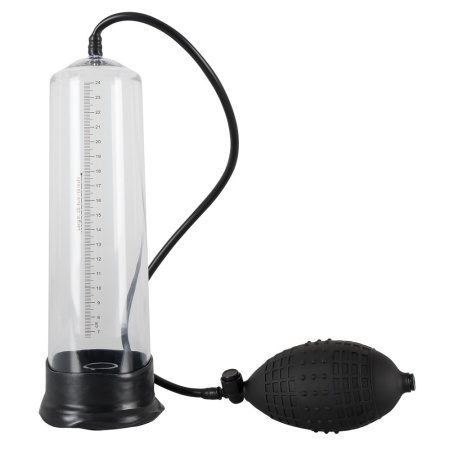 Pompka próżniowa do prącia MB Professionals Power Pump z manualną pompą, zaworem spustowym i skalą pomiarową 25 cm - 3