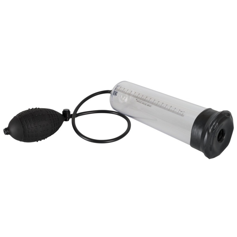 Pompka próżniowa do prącia MB Professionals Power Pump z manualną pompą, zaworem spustowym i skalą pomiarową 25 cm - 4