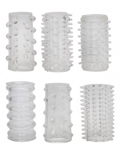 Zestaw Nakładek Na Penisa Red Roses Penis Ring Set 6 Pcs - Przedłużki i nakładki na penisa - 1