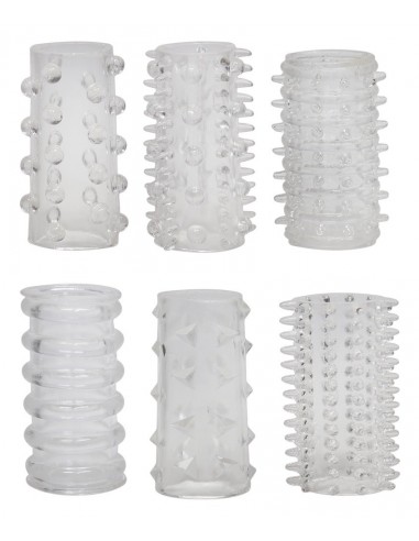 Zestaw Nakładek Na Penisa Red Roses Penis Ring Set 6 Pcs - Przedłużki i nakładki na penisa - 1