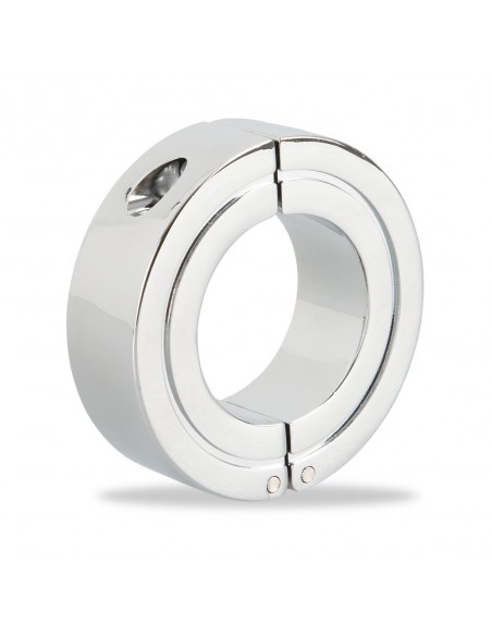 Pierścień erekcyjny Rebel Lockable Ball Stretcher - Pierścienie erekcyjne niewibrujące - 4