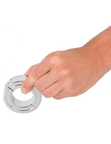 Pierścień erekcyjny Rebel Lockable Ball Stretcher - Pierścienie erekcyjne niewibrujące - 1