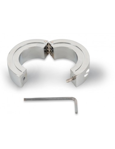 Pierścień erekcyjny Rebel Lockable Ball Stretcher - Pierścienie erekcyjne niewibrujące - 7