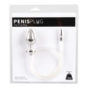 Dilator cewki z korkiem analnym Piss to Ass – stal nierdzewna, silikonowa rurka 62 cm - 1