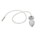 Dilator cewki z korkiem analnym Piss to Ass – stal nierdzewna, silikonowa rurka 62 cm - 2