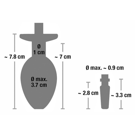 Dilator cewki z korkiem analnym Piss to Ass – stal nierdzewna, silikonowa rurka 62 cm - 6