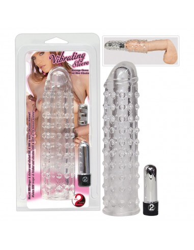 Wibrujące Przedłużenie Penisa Vibrating Sleeve - Przedłużki i nakładki na penisa - 1