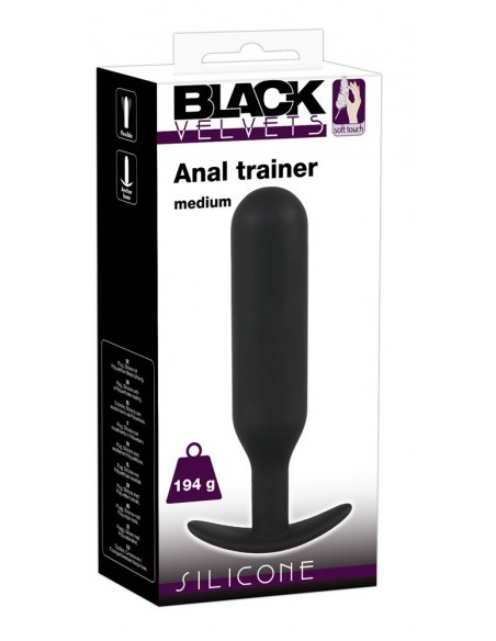 Korek analny Black Velvets Anal Trainer Med - Korki analne pozostałe - 1