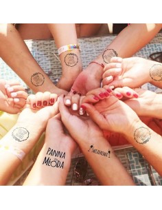 Zestaw 12 CZARNYCH tatuaży na wieczór panieński - Śmieszne gadżety, prezenty - 1 2