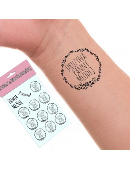 Zestaw 12 CZARNYCH tatuaży na wieczór panieński - Śmieszne gadżety, prezenty - 3