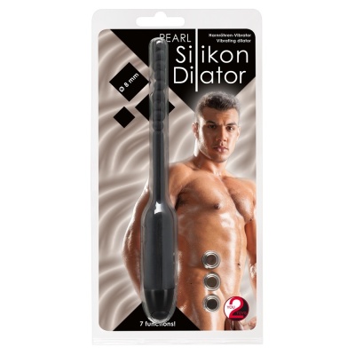 Pearl Dilator – silikonowy stymulator cewki moczowej, 7 trybów wibracji, Ø 8 mm, długość 19 cm - 1
