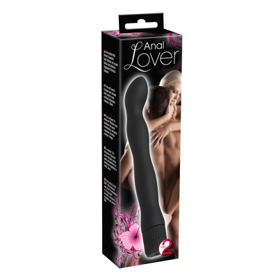 Wibrator analny Anal Lover – falisty z okrągłą końcówką, bezstopniowa wibracja, 18 cm, Ø 1,7–2,4 cm - 1 2