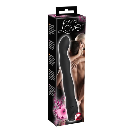 Wibrator analny Anal Lover – falisty z okrągłą końcówką, bezstopniowa wibracja, 18 cm, Ø 1,7–2,4 cm - 2