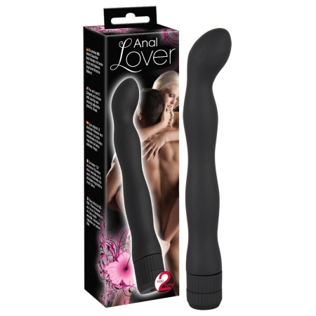 Wibrator analny Anal Lover – falisty z okrągłą końcówką, bezstopniowa wibracja, 18 cm, Ø 1,7–2,4 cm - 5