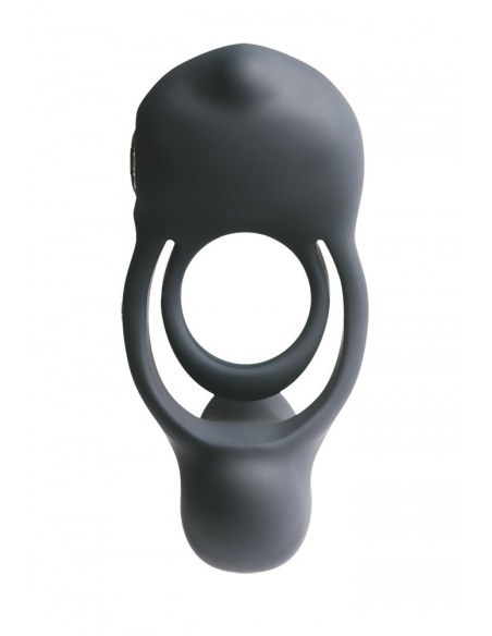 Pierścień na Penisa z wibracją Roco Just Czarny - Pierścienie erekcyjne wibrujące - 1
