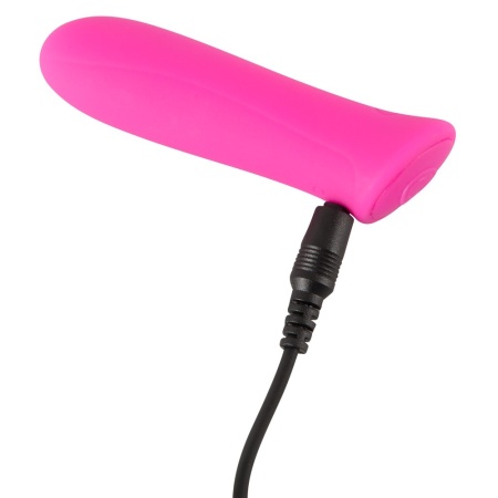 Mini wibrator Sweet Smile Rechargeable Power Bullet z powłoką PU – 7 trybów, 8,5 cm × 2–2,3 cm - 6
