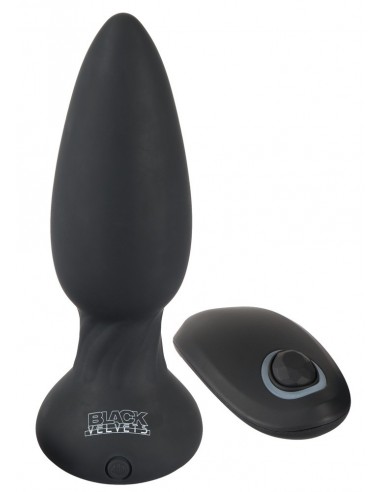 Korek analny wibrujący Black Velvets Rc Vibrating Plu - Kulki i korki analne wibrujące - 3