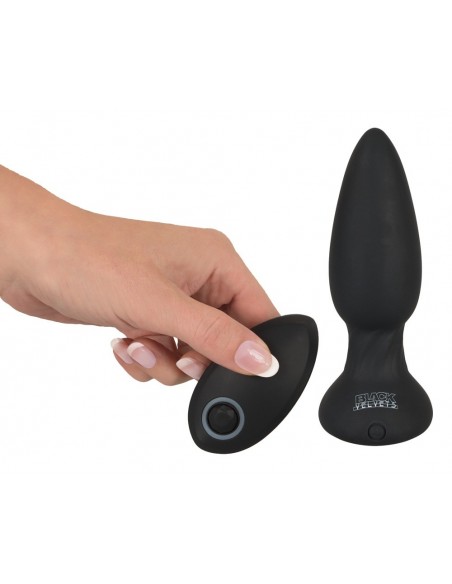 Korek analny wibrujący Black Velvets Rc Shaking Plug - Kulki i korki analne wibrujące - 1