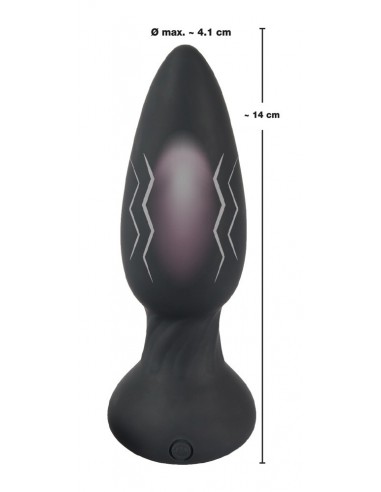 Korek analny wibrujący Black Velvets Rc Shaking Plug - Kulki i korki analne wibrujące - 6