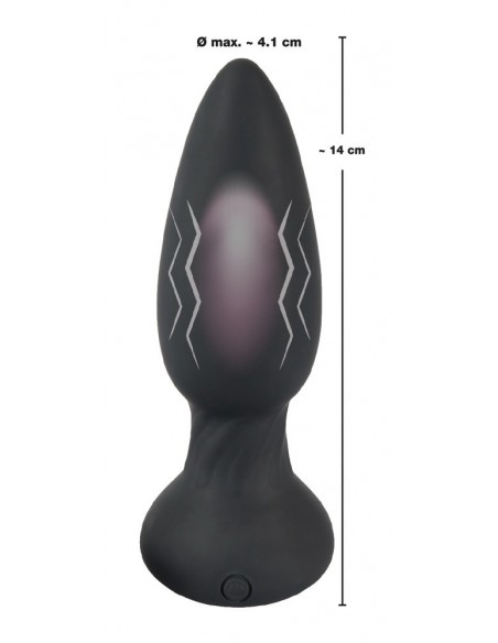 Korek analny wibrujący Black Velvets Rc Shaking Plug - Kulki i korki analne wibrujące - 6