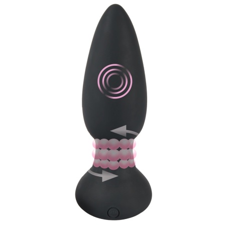 Korek analny RC obrotowo-wibrujący – 7 trybów rotacji, 14 cm, śr. 4,2 cm - 4