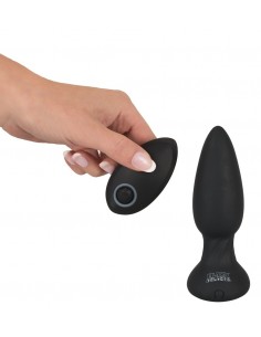 Korek analny wibrujący Black Velvets Rc Rotating / Vi - Kulki i korki analne wibrujące - 1