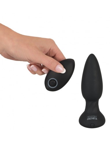 Korek analny wibrujący Black Velvets Rc Rotating / Vi - Kulki i korki analne wibrujące - 1