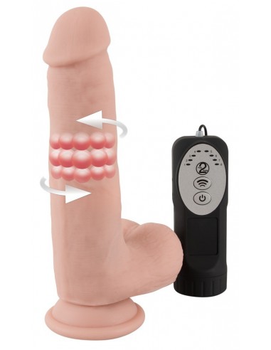 Wibrator z cyberskóry Medical Silicone Rotating Vibr - Wibratory Realistyczne - 4