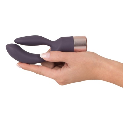 Wibrator króliczek Double Vibe – dwusilnikowy, elastyczny, 15,2 cm - 1