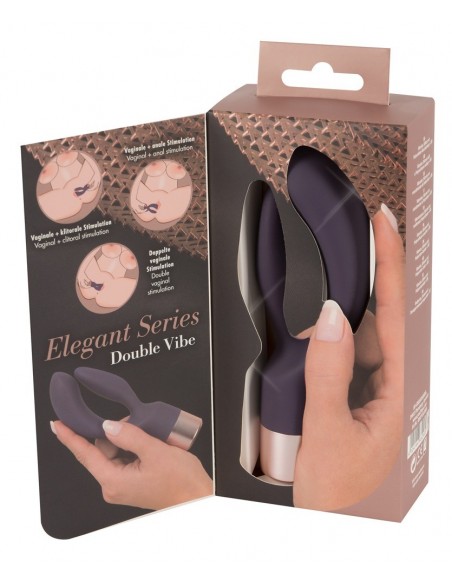 Wibrator podwójny Elegant Vibrator Double Vibe - Wibratory Króliczki - 9
