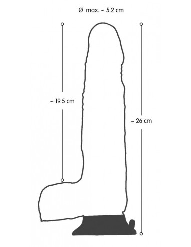 Dildo z cyberskóry Nature Skin Dancing Dick - Dilda realistyczne - 3