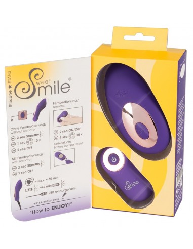 Stymulator Sweet Smile Remote Controlled - Stymulatory łechtaczki - 8