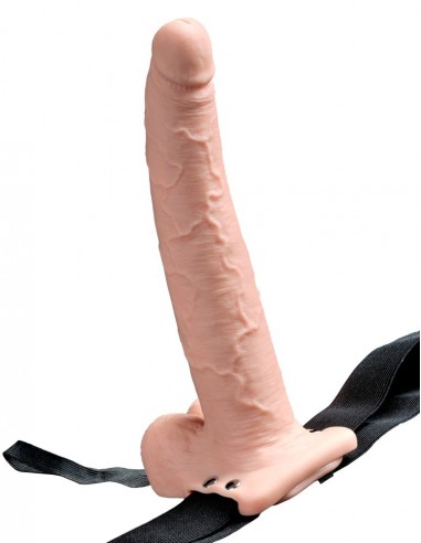 Strapon Z Wibracjami Fetish Fantasy 9 Inch - Strap-ony, dilda na pasku z wibracją - 3