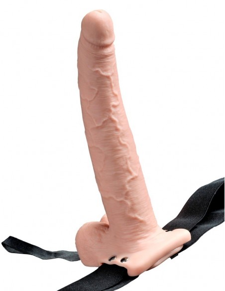 Strapon Z Wibracjami Fetish Fantasy 9 Inch - Strap-ony, dilda na pasku z wibracją - 3