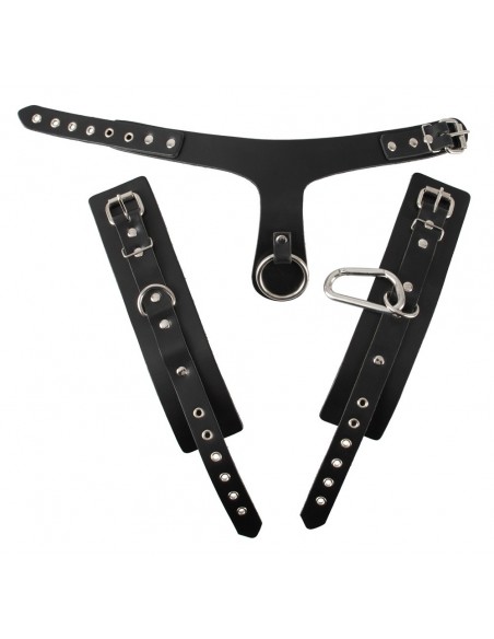 Uprząż BDSM Leather Bondage Set Of The O. - Uprzęże BDSM - 3