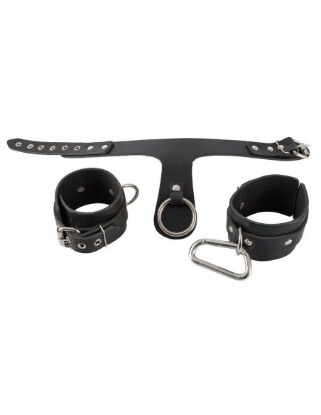 Uprząż BDSM Leather Bondage Set Of The O. - Uprzęże BDSM - 4