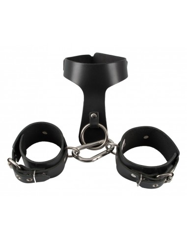 Uprząż BDSM Leather Bondage Set Of The O. - Uprzęże BDSM - 5